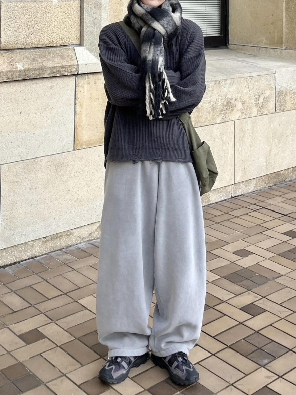 受注制【youll】pigment sweat pants (2color)