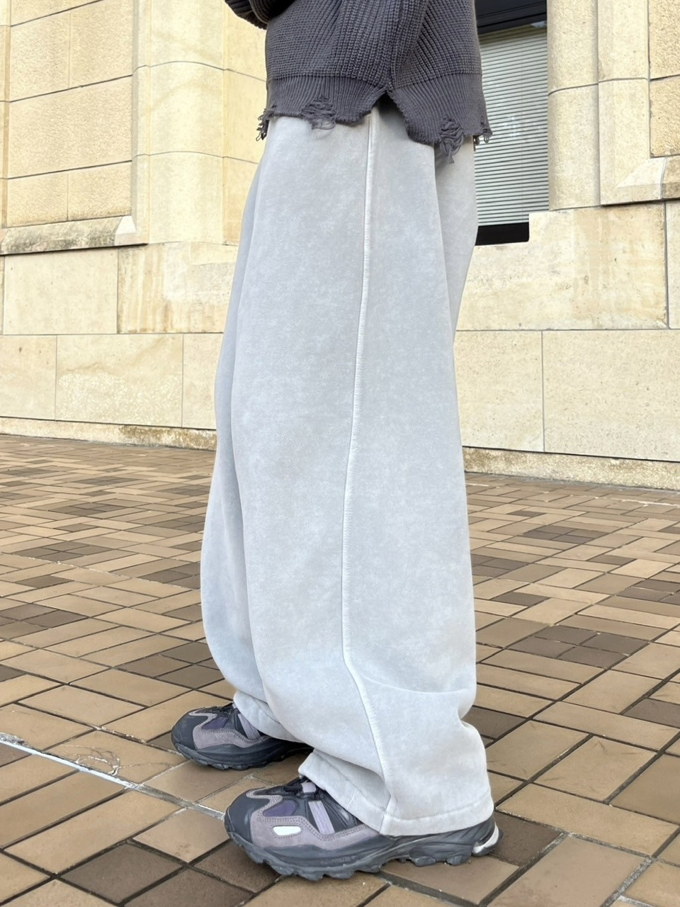 スウェットパンツ IONSEOUL 2 Low Love Pigment Training Pants(2color) 受注制【youll】pigment sweat pants (2color) | OUR BRAND