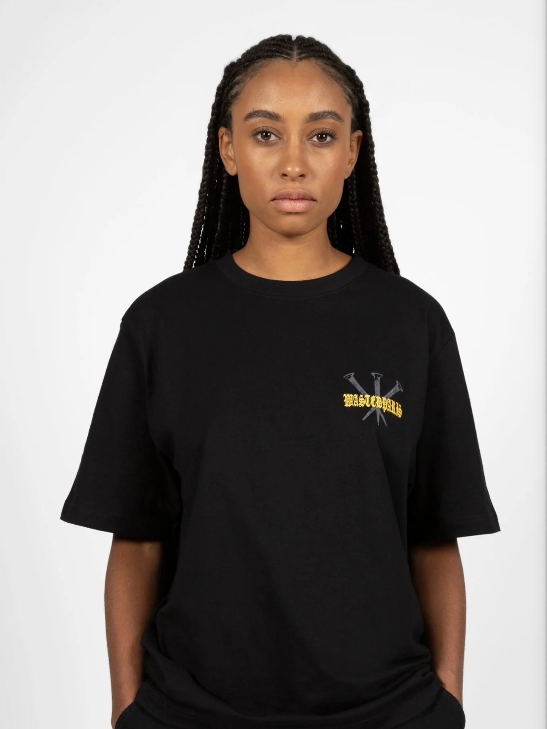 [WASTED PARIS] スカルプリント 半袖Tシャツ セール】【WASTED PARIS】T-SHIRT STAKE / 【ウェイステッド