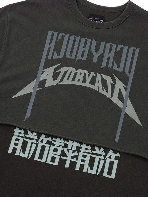 AJOBYAJO】Arch Logo Washed Layered T-Shirt | OUR BRAND