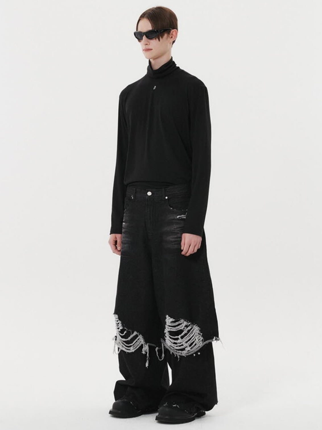 ☆LESSERAFIM☆関税込★UNKNOWN PLANET★DESTROYED DYEING PANTS ☆LESSERAFIM☆【UNKNOWN PLANET】☆DESTROYED DYEING PANT.S