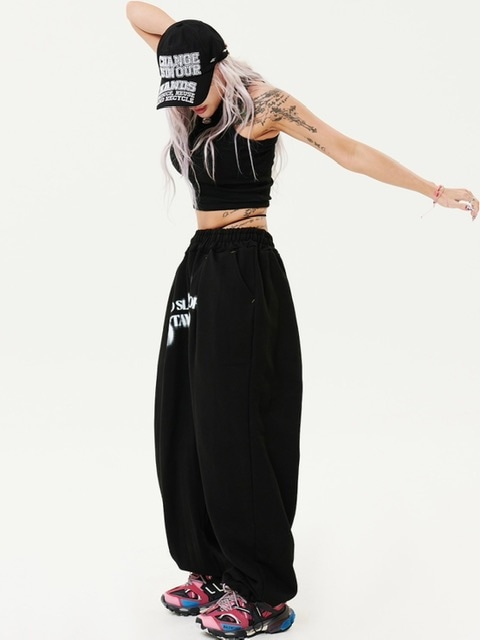 スウェットパンツ IONSEOUL Balloon Sweat Pants JH005 1/28再入荷【HOLY NUMBER 7】Oversized Hip Hop Dance Studio