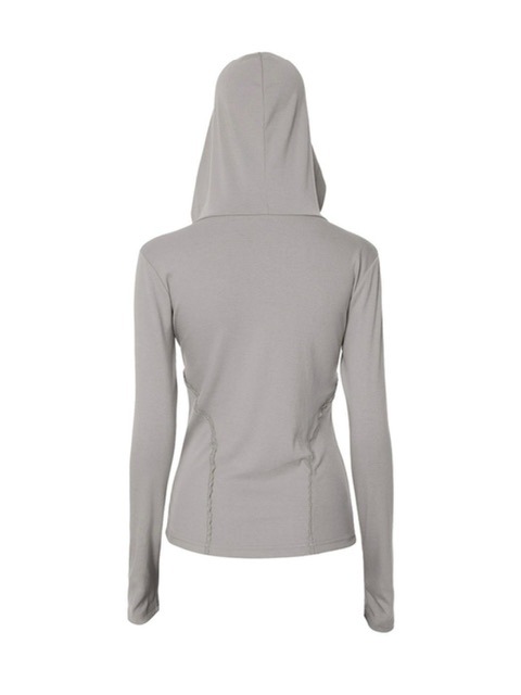 【FLAREUP】Button Up Lace Hoodie / 【フレアアップ】ボタンアップレースフードロングTシャツ