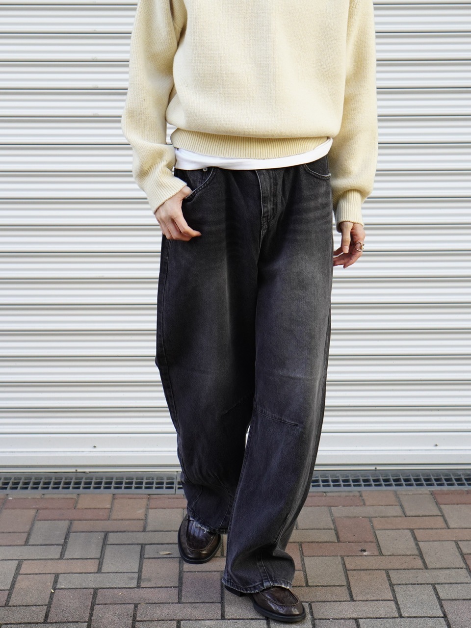 東京店WEB限定【Chikashitsu +】basic leather loafer (2color