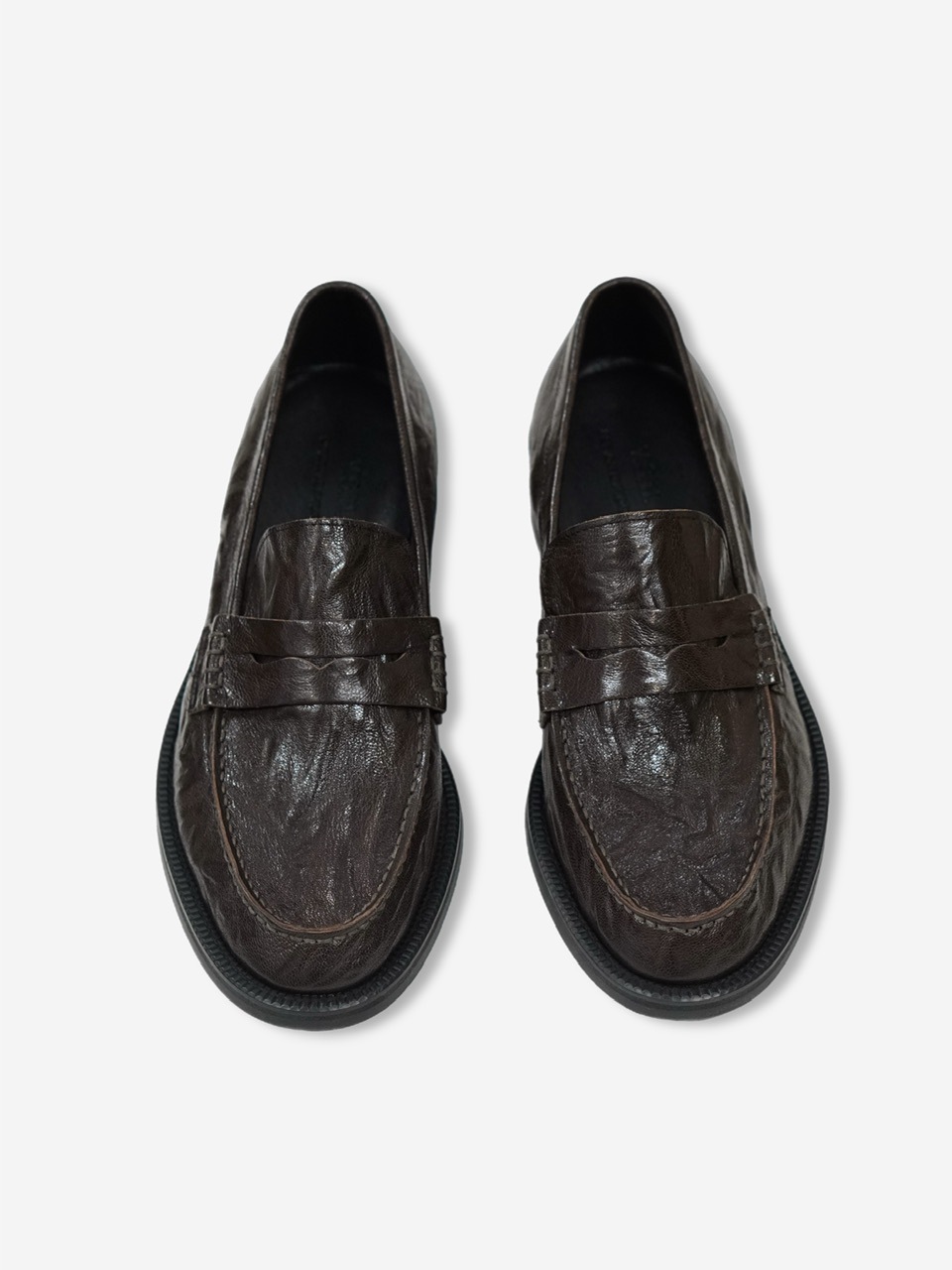 東京店WEB限定Chikashitsu+ ブラウンレザー ローファー 東京店WEB限定【Chikashitsu +】basic leather loafer (2color