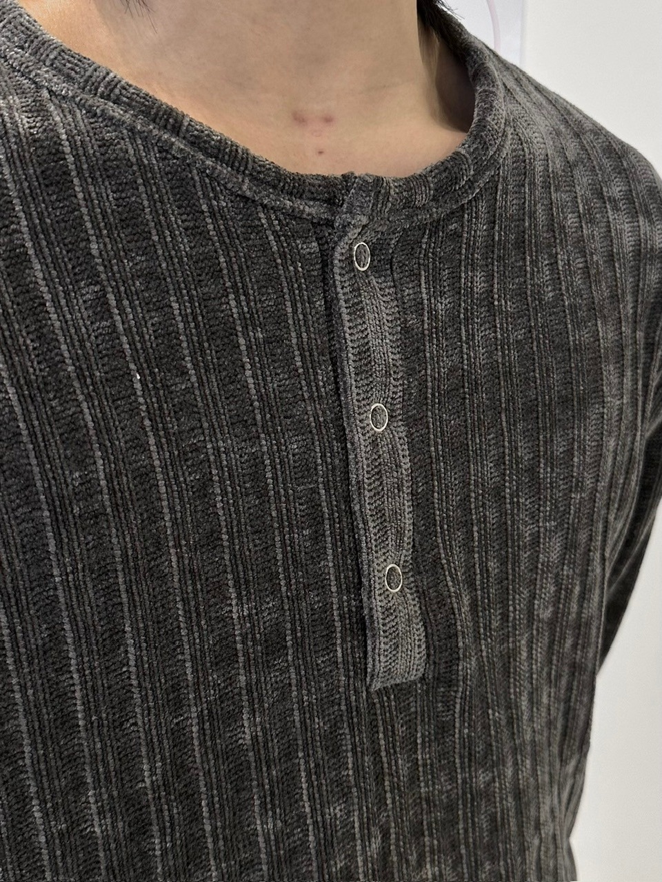 【LUV CODE】henry neck velours top (3color)