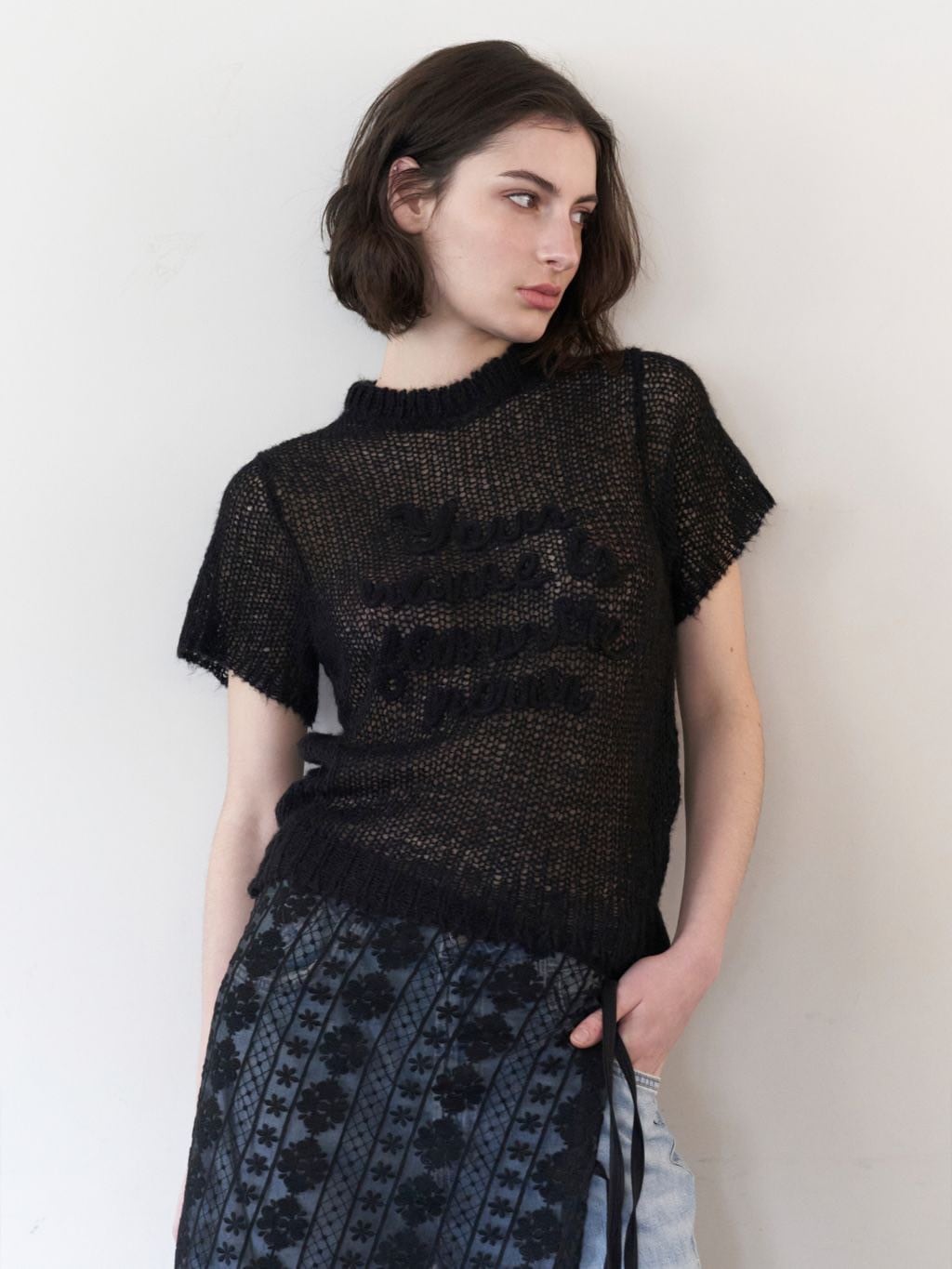 ◆ROCKCAKE◆ Layered Lace Skirt Black ROCK CAKE】Layered Lace Skirt | OUR BRAND,ROCK CAKE