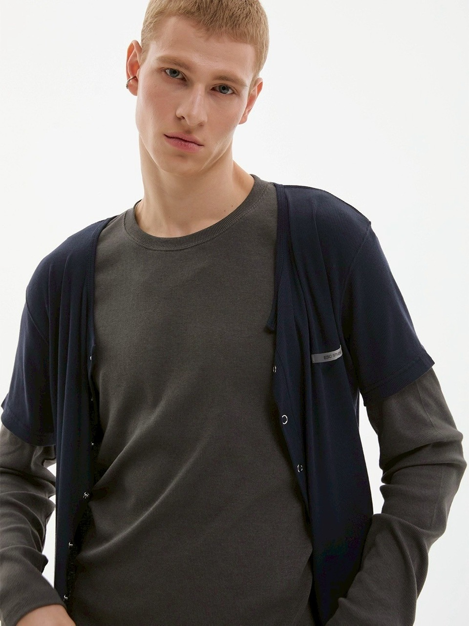 【ESC STUDIO】soft double t-shirt/ 【イーエスシーステュディオ】ソフトダブル長袖Tシャツ