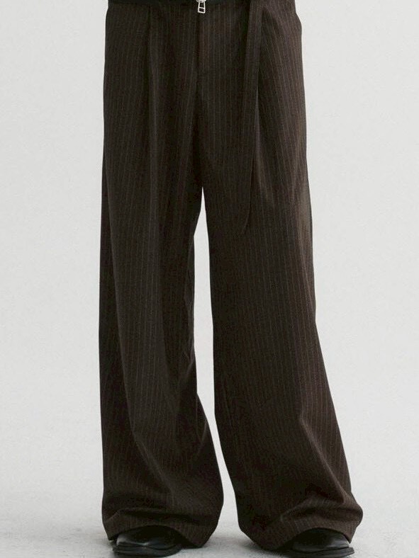 【DNSR】Cinched Stripe Slacks