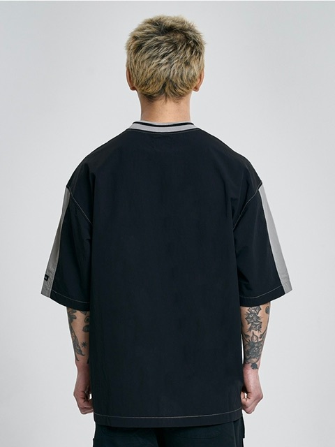 【AJO AJOBYAJO】23SS★ Total Logo T-Shirt AJOBYAJO】Total Logo Nylon T-Shirt | OUR BRAND,AJOBYAJO