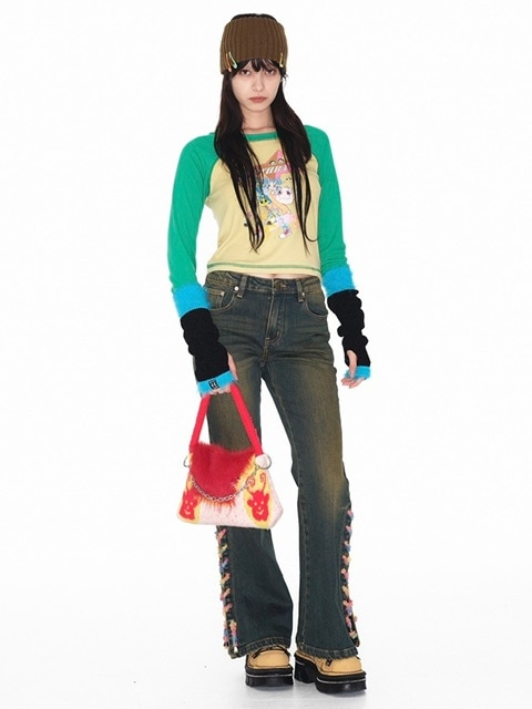 ☆韓国の人気☆【YOUTHBATH】☆STRING KNIT PANTS☆パン.ツ☆ YOUTHBATH】Knit string denim pants | OUR BRAND,YOUTHBATH