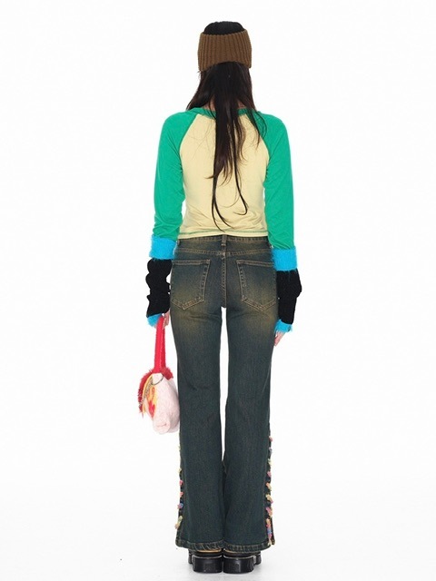 ☆韓国の人気☆【YOUTHBATH】☆STRING KNIT PANTS☆パン.ツ☆ YOUTHBATH】Knit string denim pants | OUR BRAND,YOUTHBATH