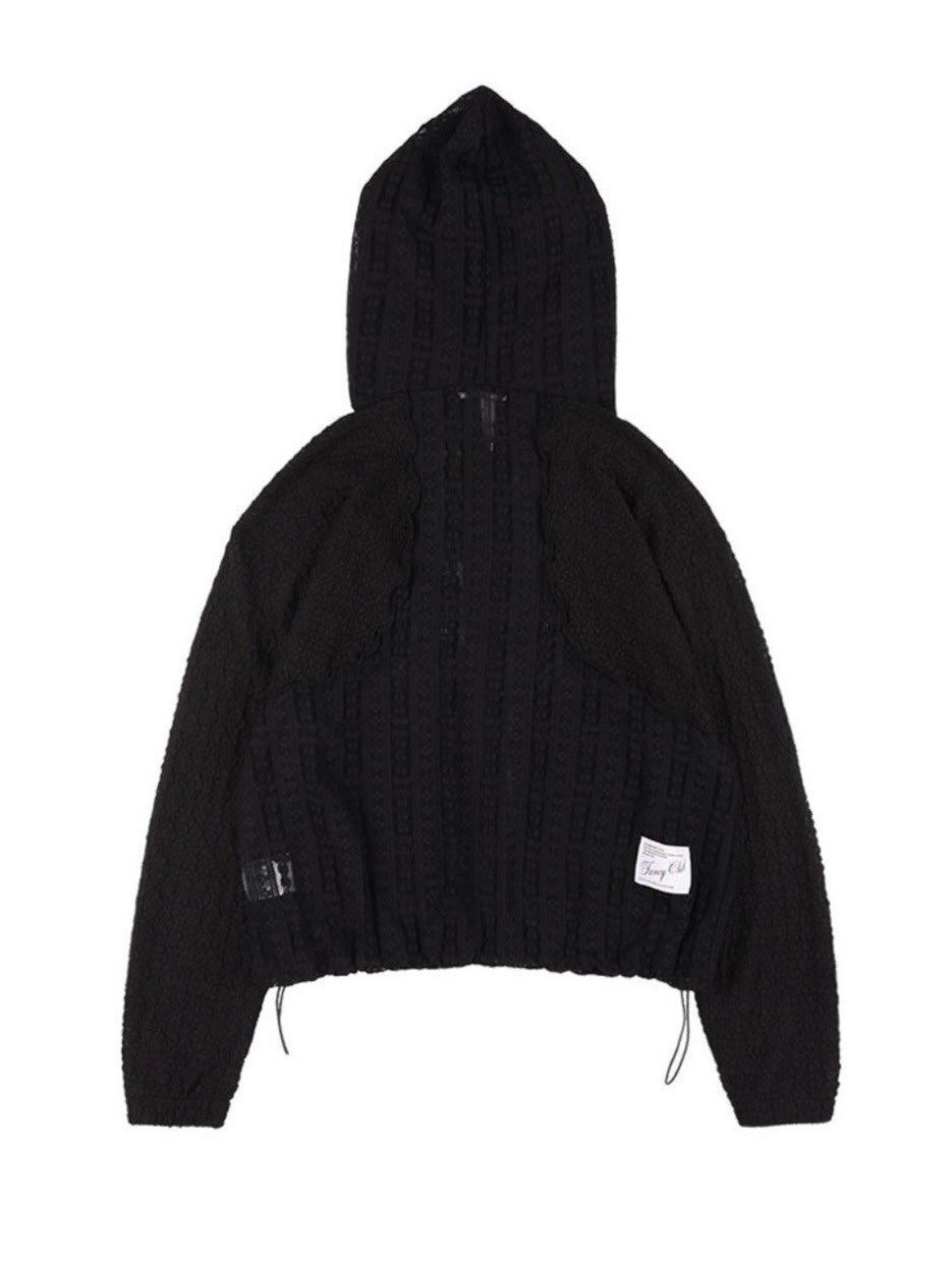 【FANCY CLUB】フランピー レース ライン フードジップアップ FANCY CLUB】PLUMPY LACE LINE HOOD ZIP-UP / 【ファンシー