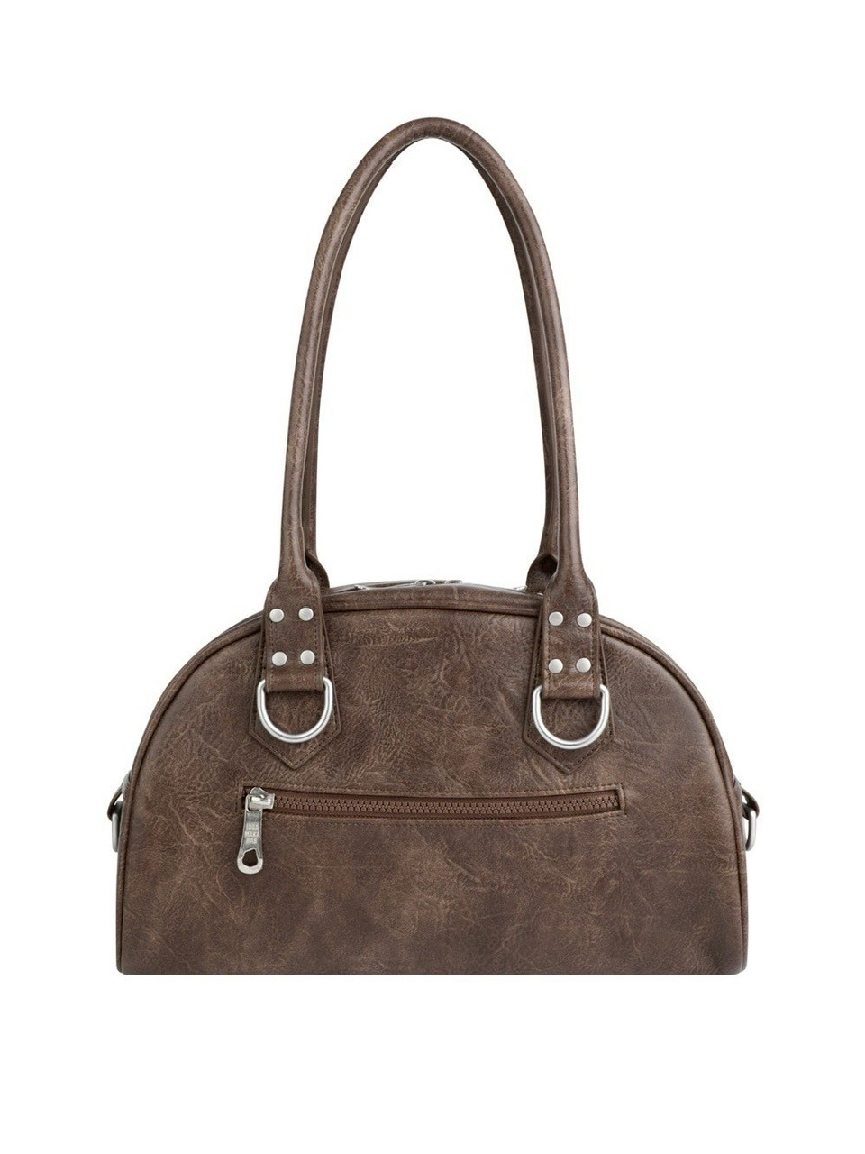 ショルダーバッグ・ポシェット IUGAMAKARAS Studded Leather Bowling Bag 5FT1117 IUGAMAKARAS】Studded Leather Bowling Bag | OUR BRAND