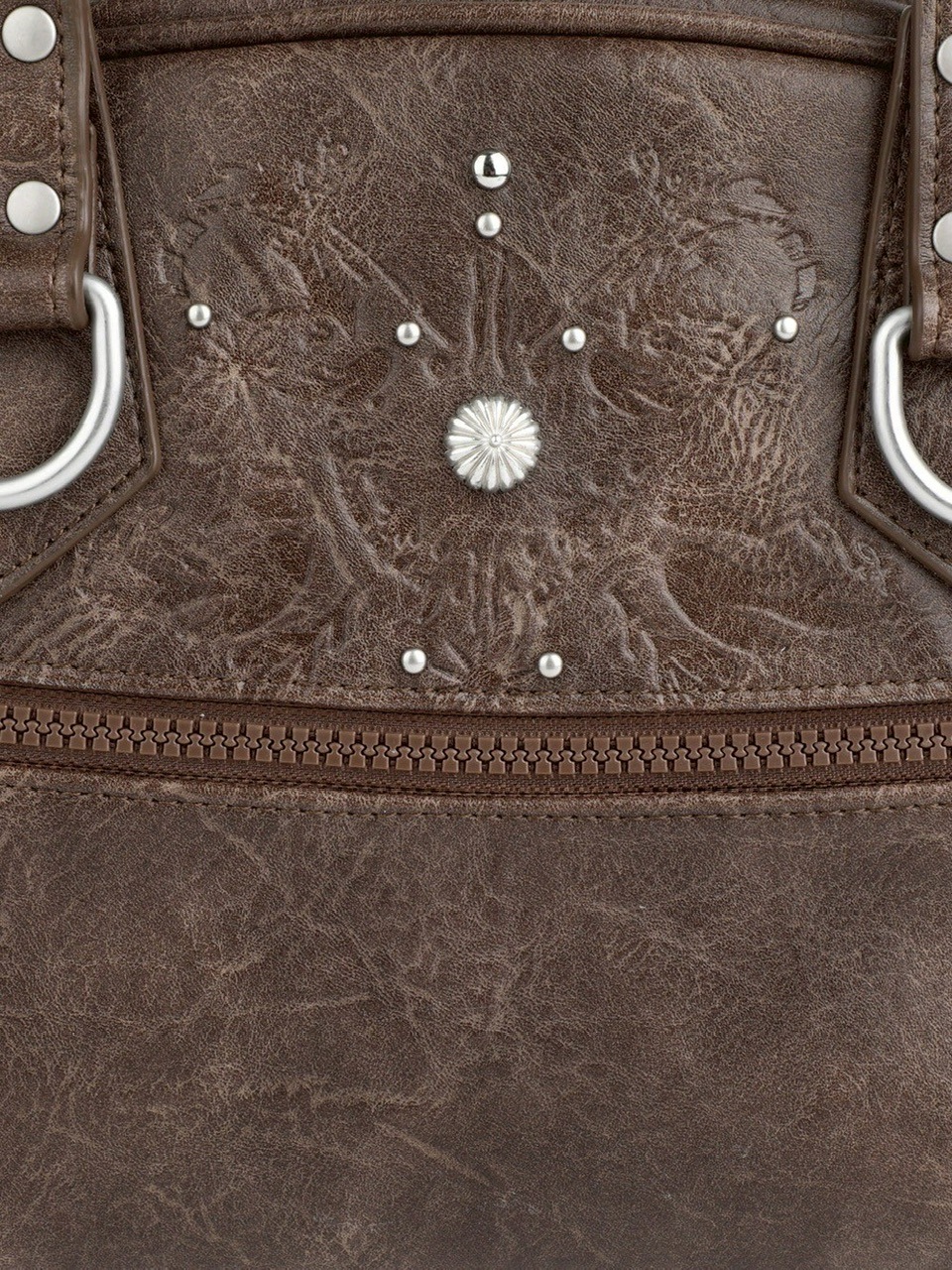 IUGAMAKARAS】Studded Leather Bowling Bag | OUR BRAND
