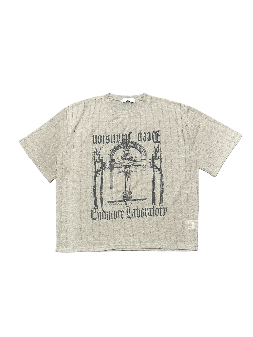 受注制【Never mind the XU】see-through short sleeve (4color