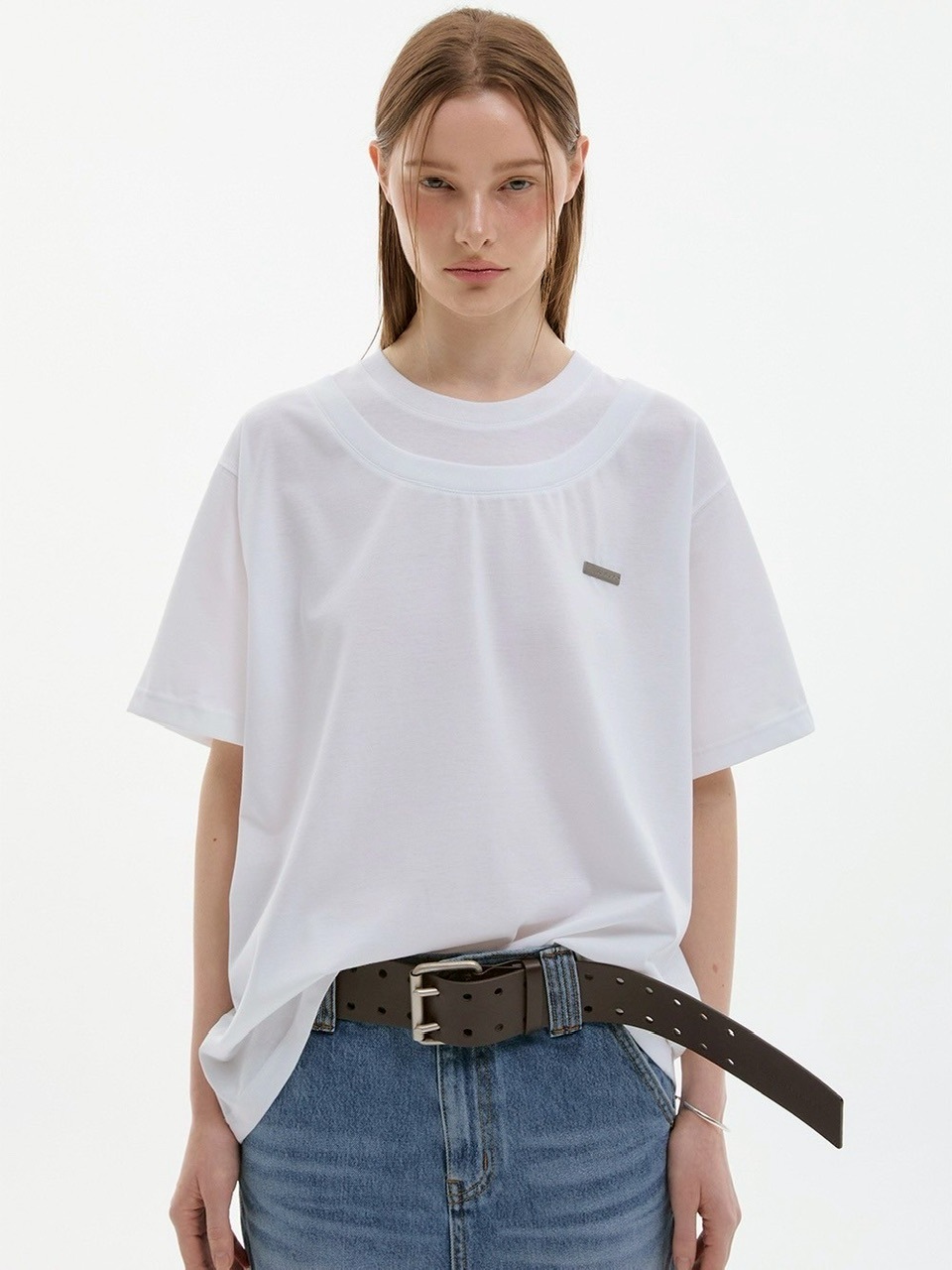 【ESC STUDIO】25SS★ double neck t-shirt ESC STUDIO】double neck t-shirt / 【イーエスシーステュディオ