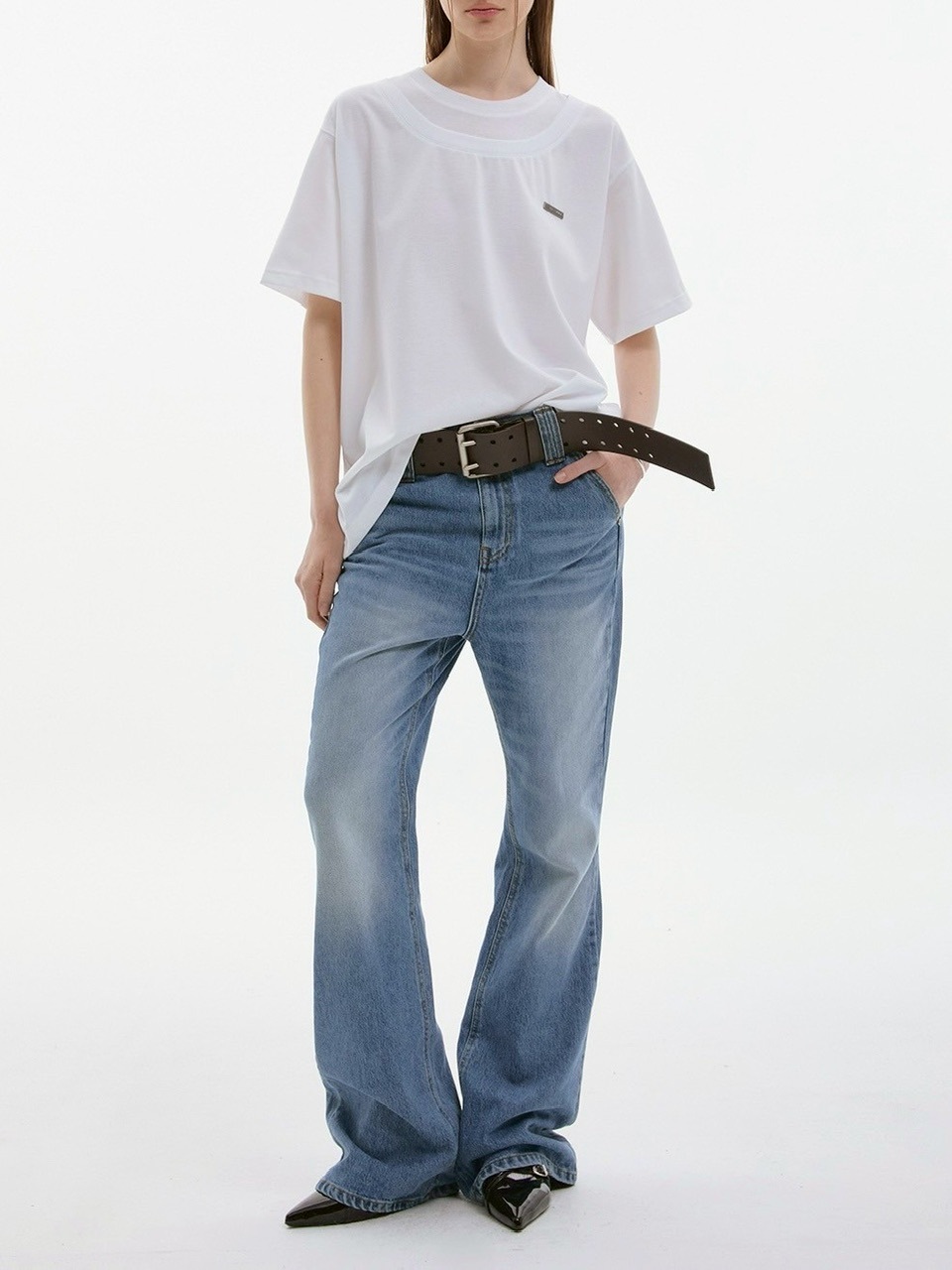 ESC STUDIO】double neck t-shirt / 【イーエスシーステュディオ