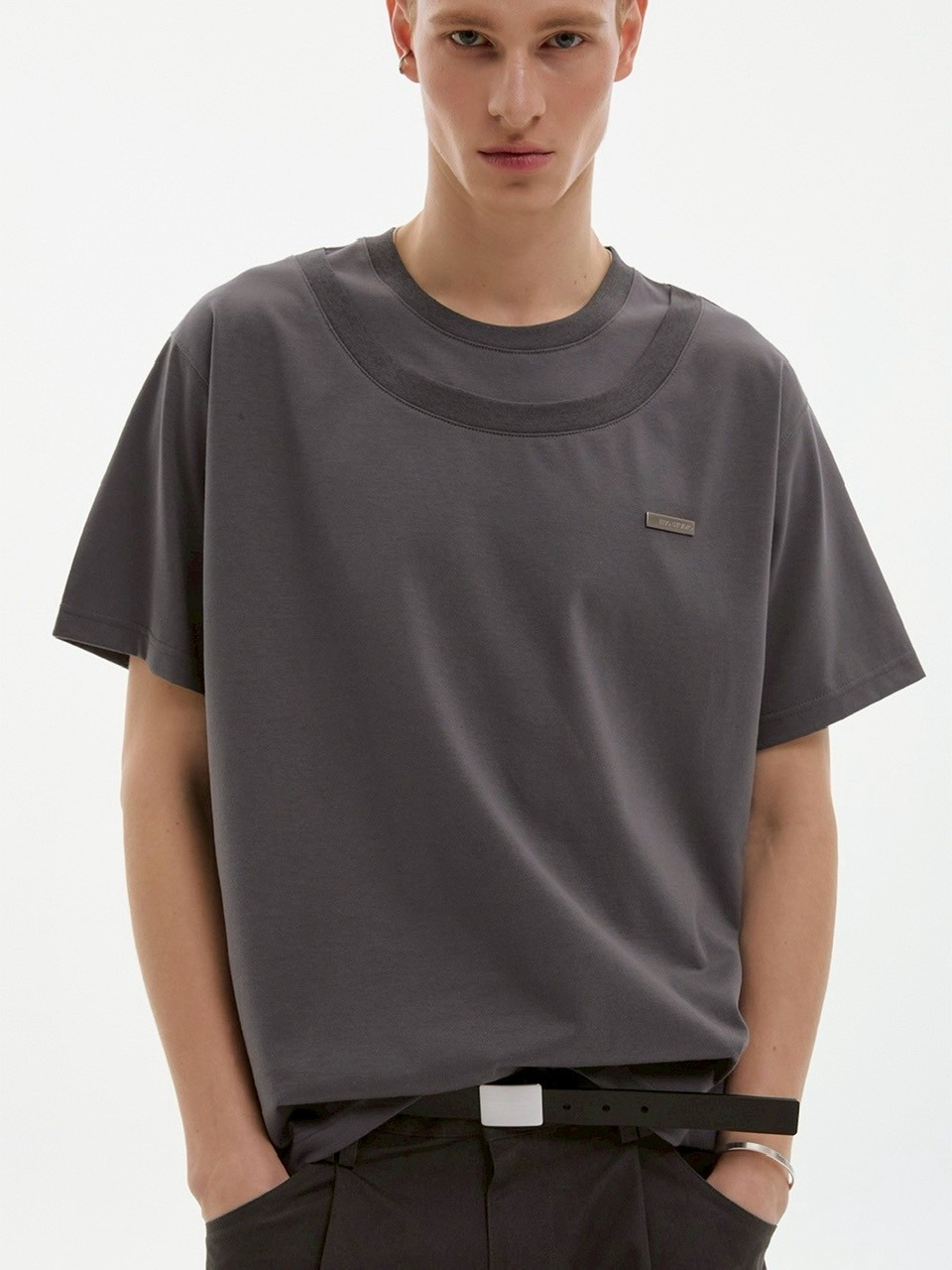 ESC STUDIO】double neck t-shirt / 【イーエスシーステュディオ