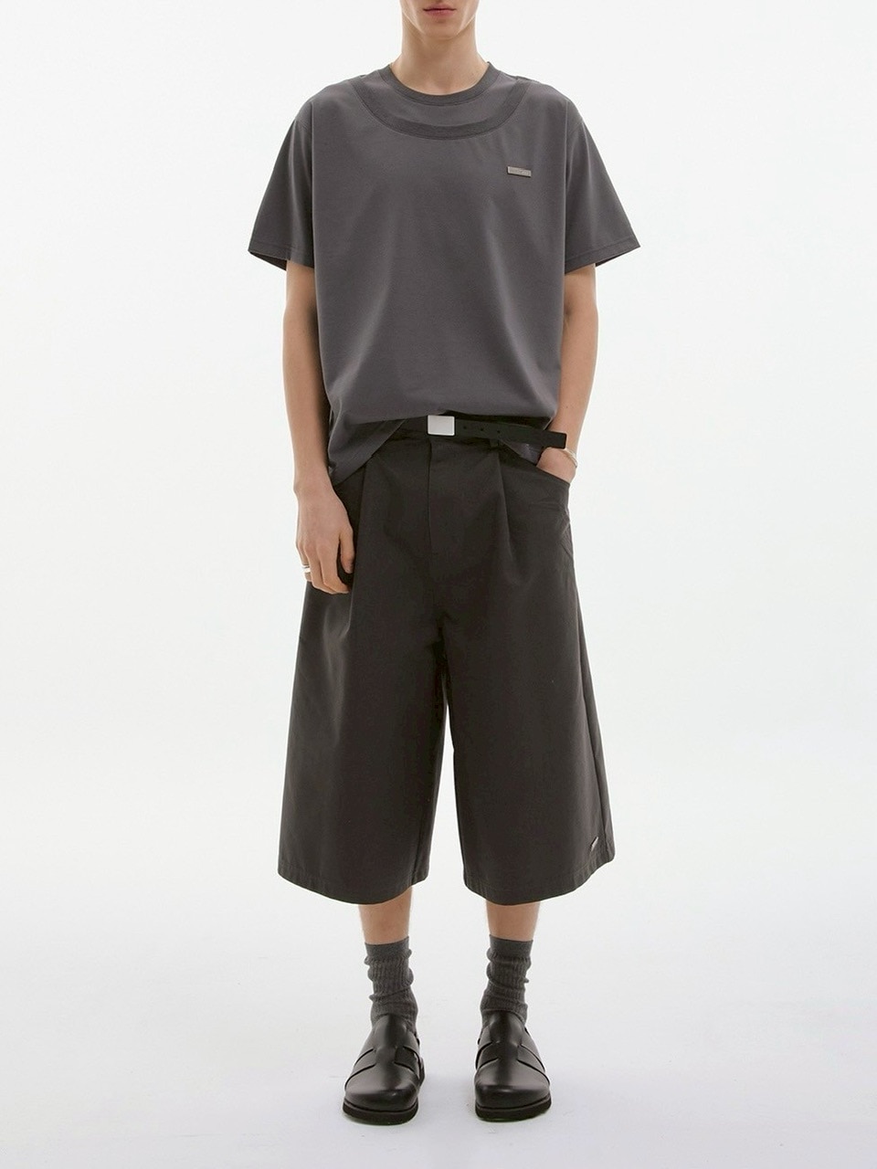 【ESC STUDIO】25SS★ double neck t-shirt ESC STUDIO】double neck t-shirt / 【イーエスシーステュディオ