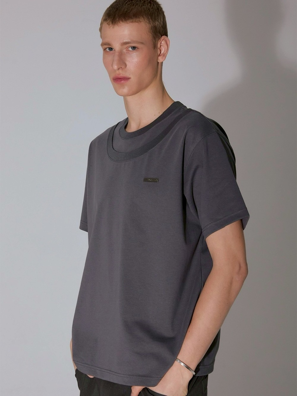 【ESC STUDIO】25SS★ double neck t-shirt ESC STUDIO】double neck t-shirt / 【イーエスシーステュディオ