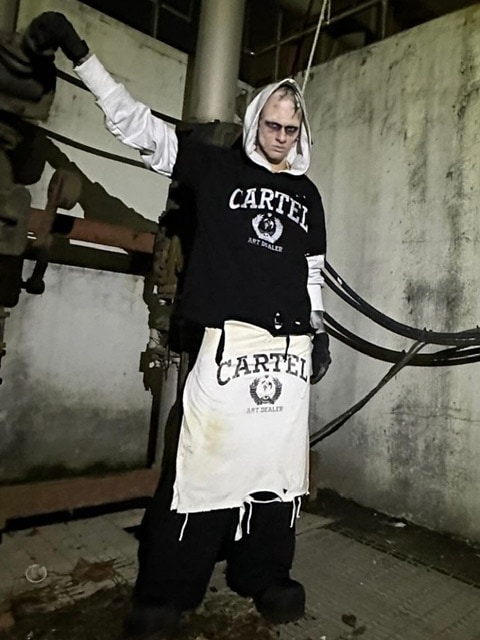 Tシャツ・カットソー [SUNDAY OFF CLUB] Cartel Hand Distressed T-shirt SUNDAY OFF CLUB】Cartel Hand Distressed T-shirt | OUR BRAND