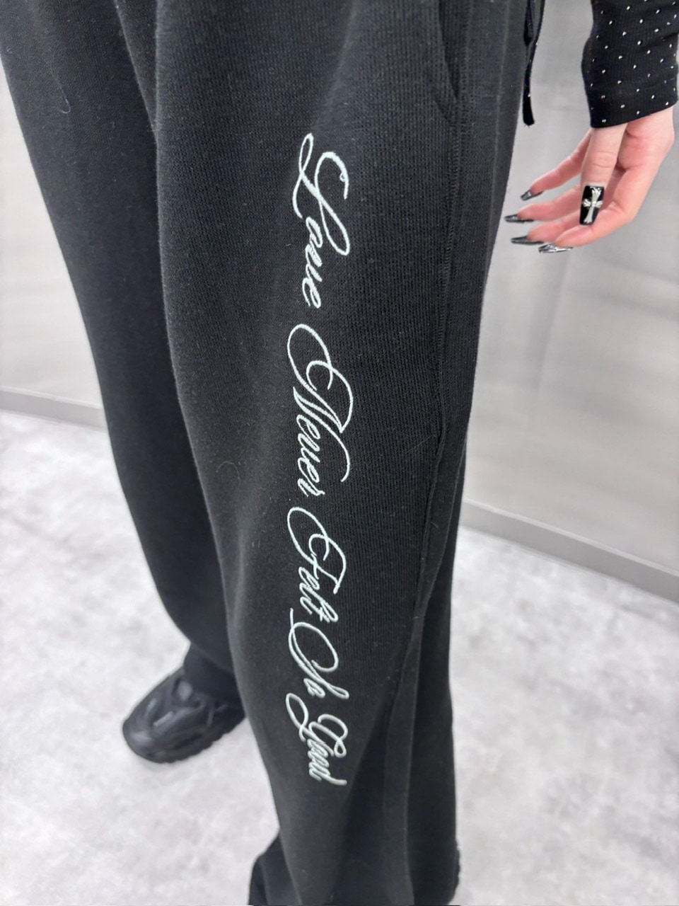 kisstheclub レース　スウェットパンツ 再入荷】lace sweat pants | KISS THE CLUB