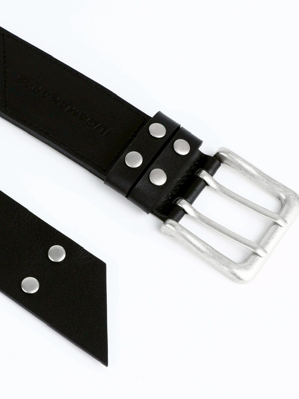 IUGAMAKARAS★韓国★人気★40mm Double Point Belt ベルト IUGAMAKARAS】40mm Double Point Belt | OUR BRAND,IUGAMAKARAS