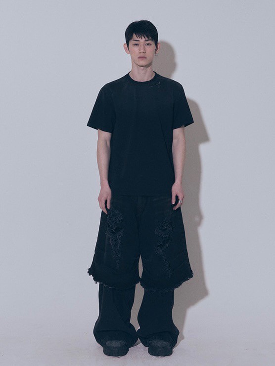 8/26 20:00 発売【BLR BLUER】Destroyed Vintage Double Denim