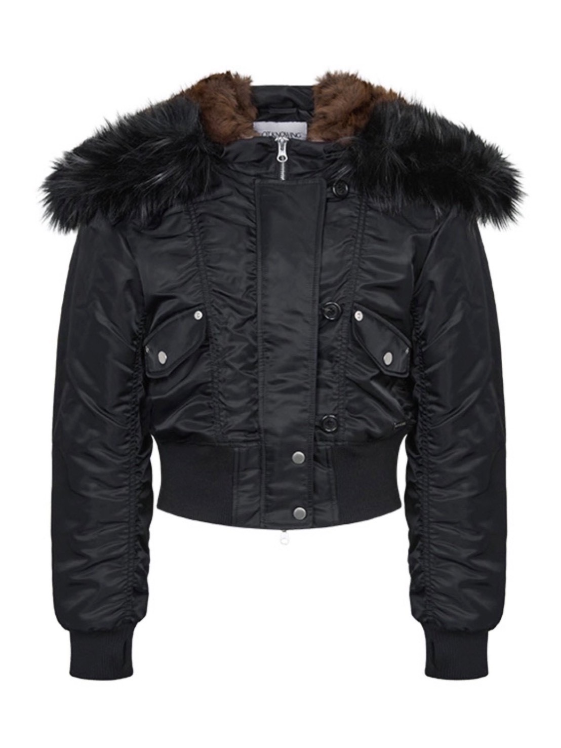 NOT KNOWING】Fur Trim MA-1 Padded Jumper | OUR BRAND,NOT KNOWING