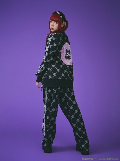 2/1再入荷【GALFY×KUROMI】ドクロだらけセットアップ