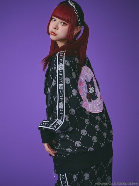 2/1再入荷【GALFY×KUROMI】ドクロだらけセットアップ
