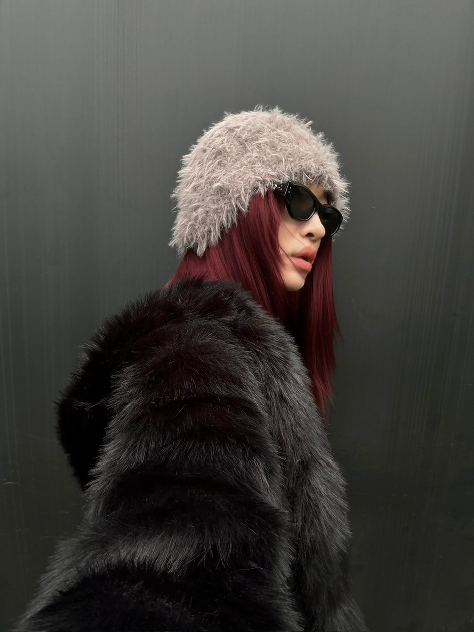 受注制【Chikashitsu +】volume fur beanie (4color) | OUR BRAND