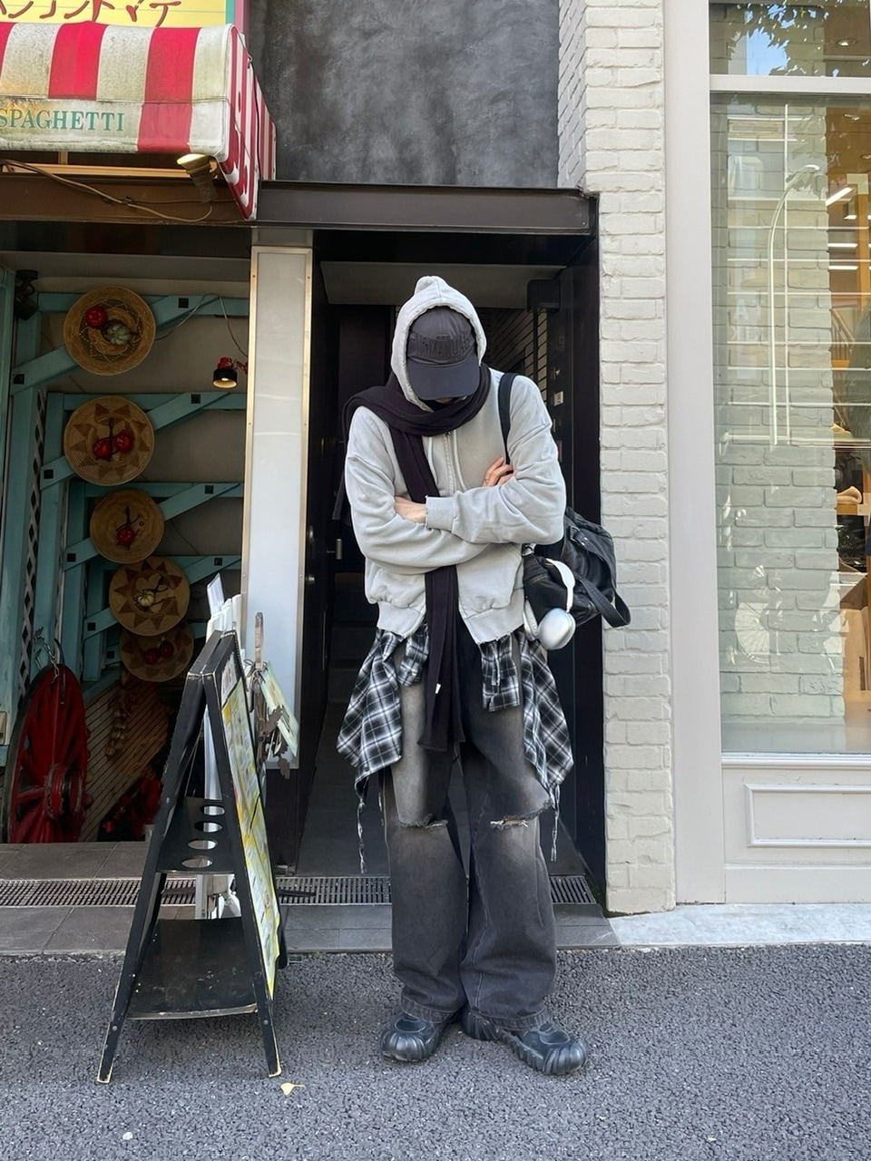 受注制【Chikashitsu +】long muffler (4color) / 【チカシツプラス