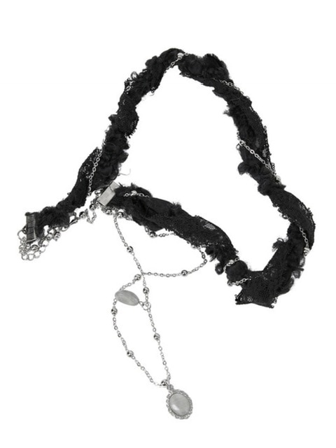 ●FLARE UP● Braided Handmade Necklace (FL-730_Black) FLAREUP】Braided Handmade Necklace | OUR BRAND,FLAREUP