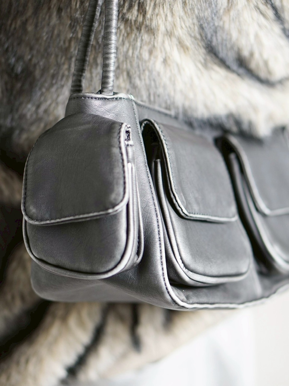 受注制【Chikashitsu +】vintage wash non-leather hand bag / 【チカシツプラス】ヴィンテージウォッシュノンレザーハンドバッグ