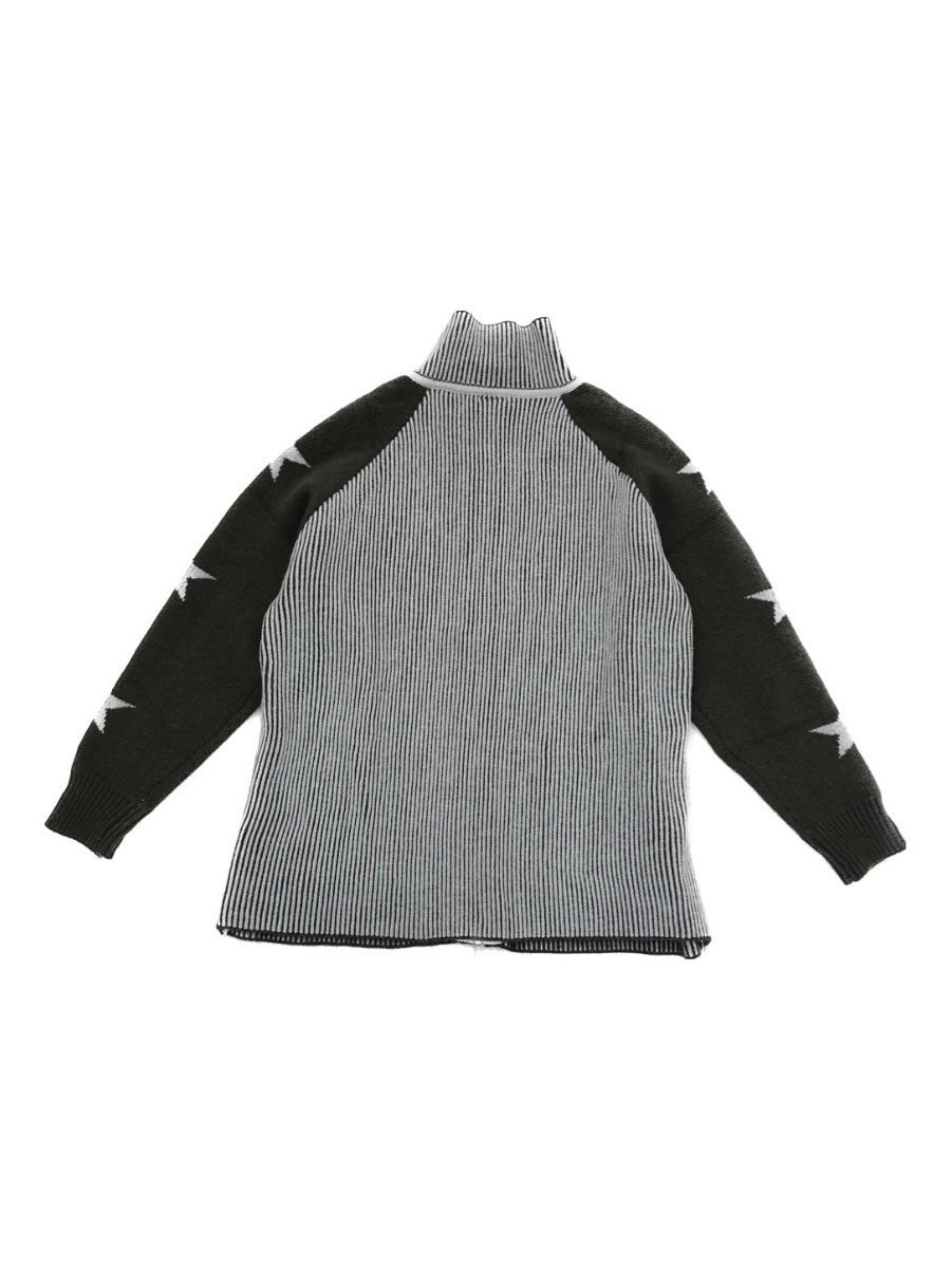 受注制【XU DOG】double zip star knit