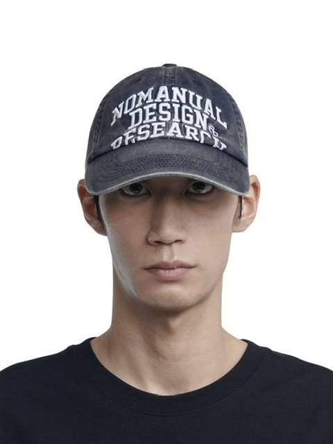 【NOMANUAL】BLEACHED ARCH LOGO BALL CAP