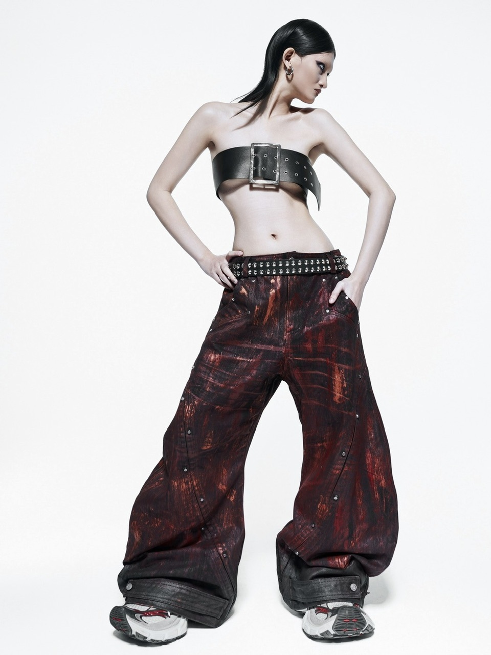 RICH】Blood Waxed S-Wide Pants | OUR BRAND,RICH | PRESSING WEB SHOP