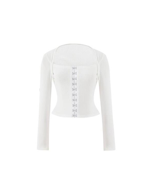 NOTYOURROSE】Hook square top | OUR BRAND,NOT YOUR ROSE