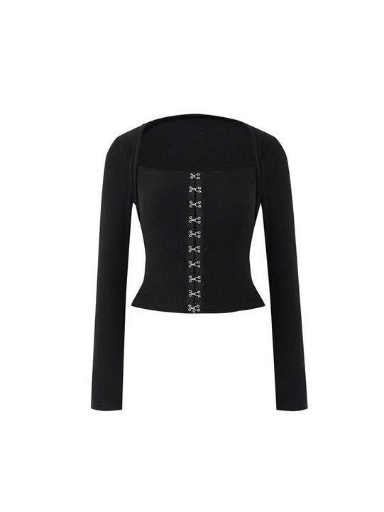 NOTYOURROSE】Hook square top | OUR BRAND,NOT YOUR ROSE | PRESSING