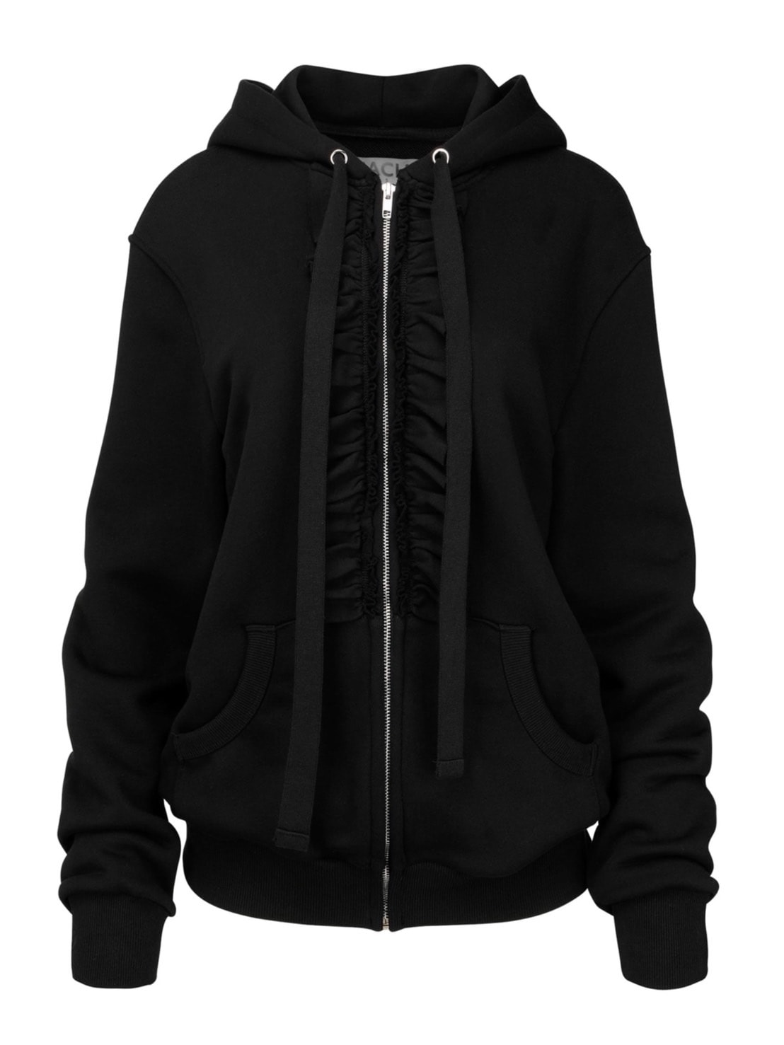 【NACHE】RUFFLE HOODIE ZIP-UP