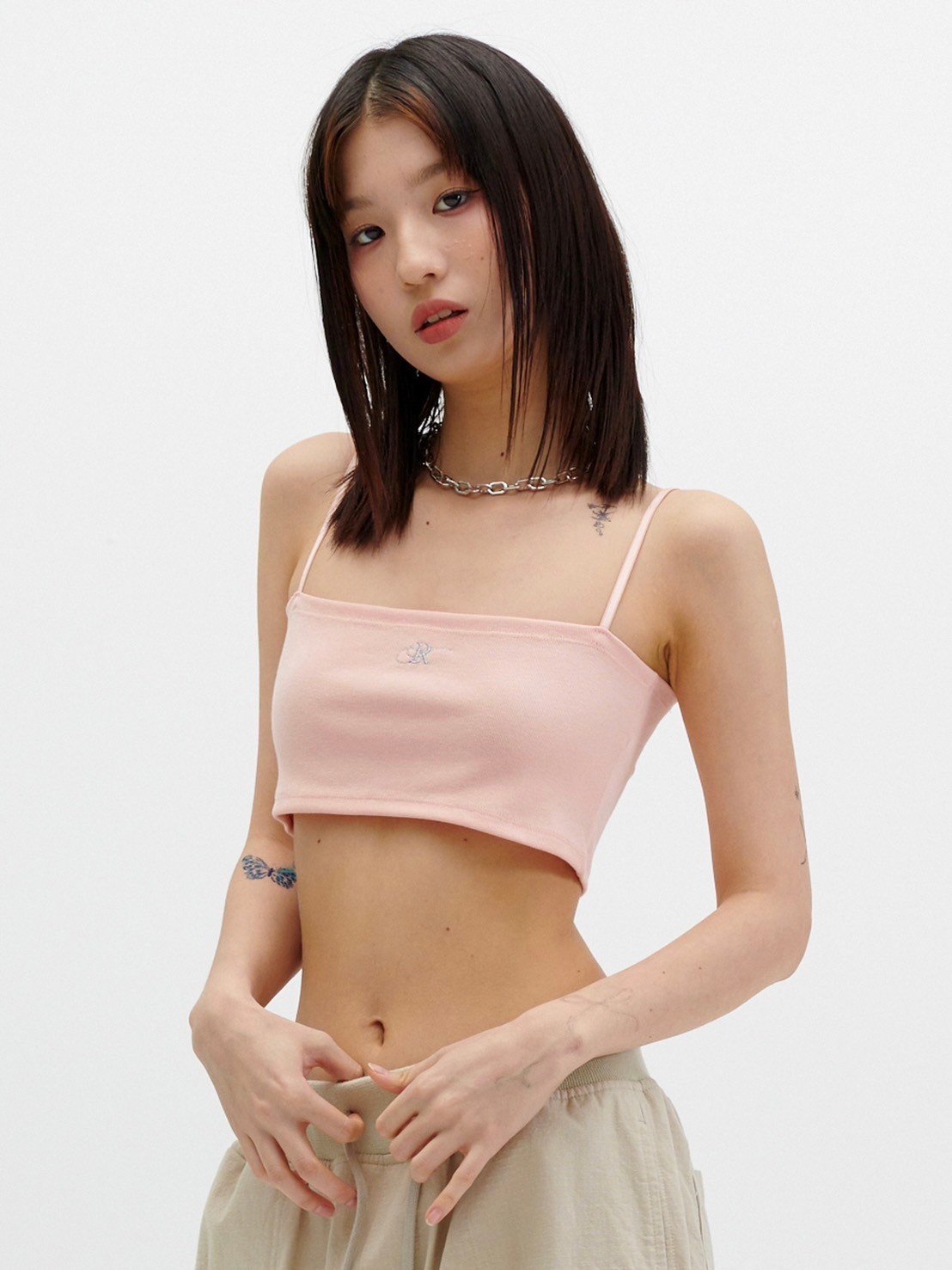 【runningHIGH】LOGO EMBROIDERY TUBE TOP