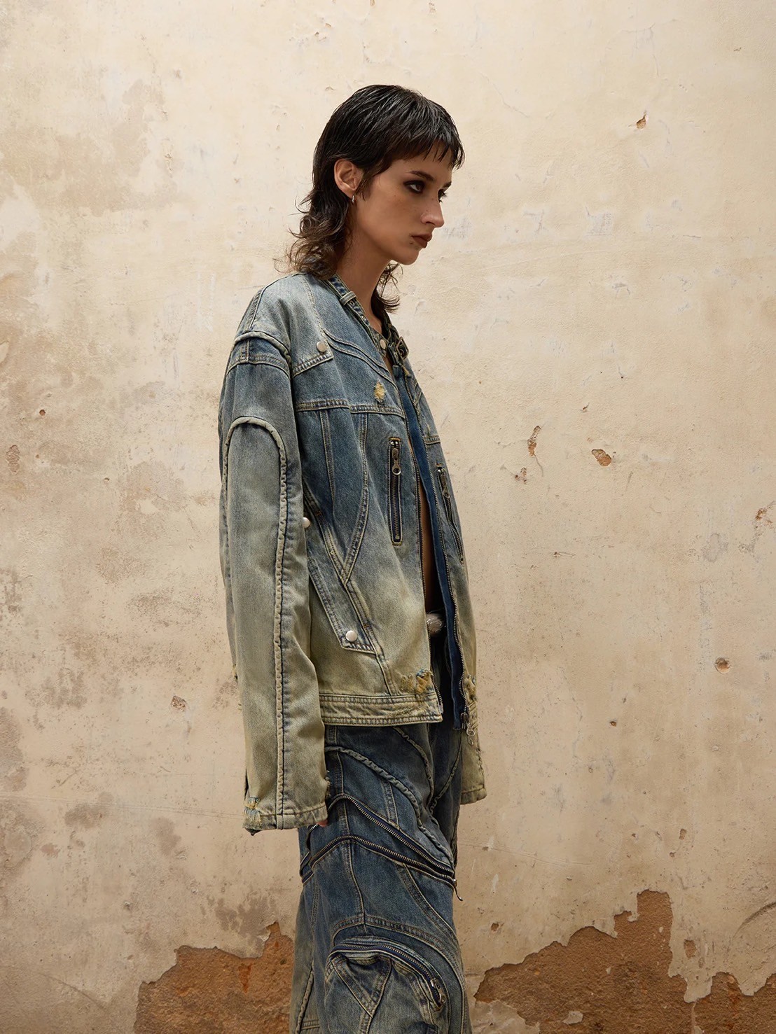新作【PERSONSOULWashing Denim Jacket PERSONSOUL】Washing Denim Jacket | OUR BRAND,PERSONSOUL