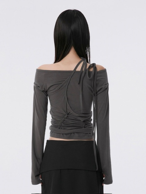 【FLAREUP】24FW★ [SET] Handmade Twisted Layered Long Sleeve FLAREUP】[SET] Handmade Twisted Layered Long Sleeve | OUR