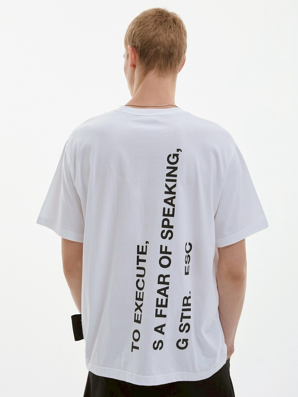 ●ESC STUDIO● mega label t-shirt (3色) unisex ESC STUDIO】mega label t-shirt/ 【イーエスシーステュディオ