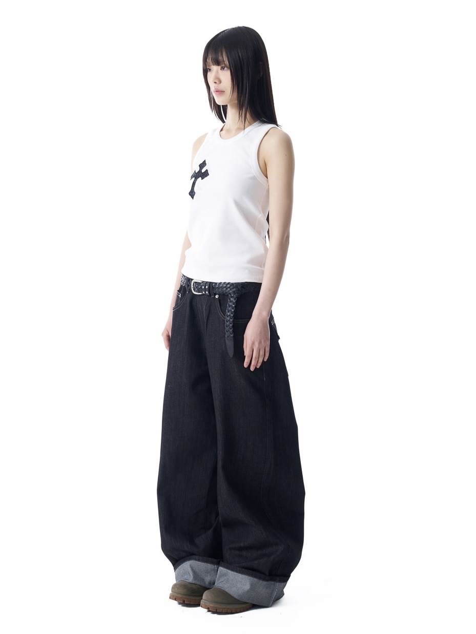 AAKAM Denim Pants (Black) 最終値下げ