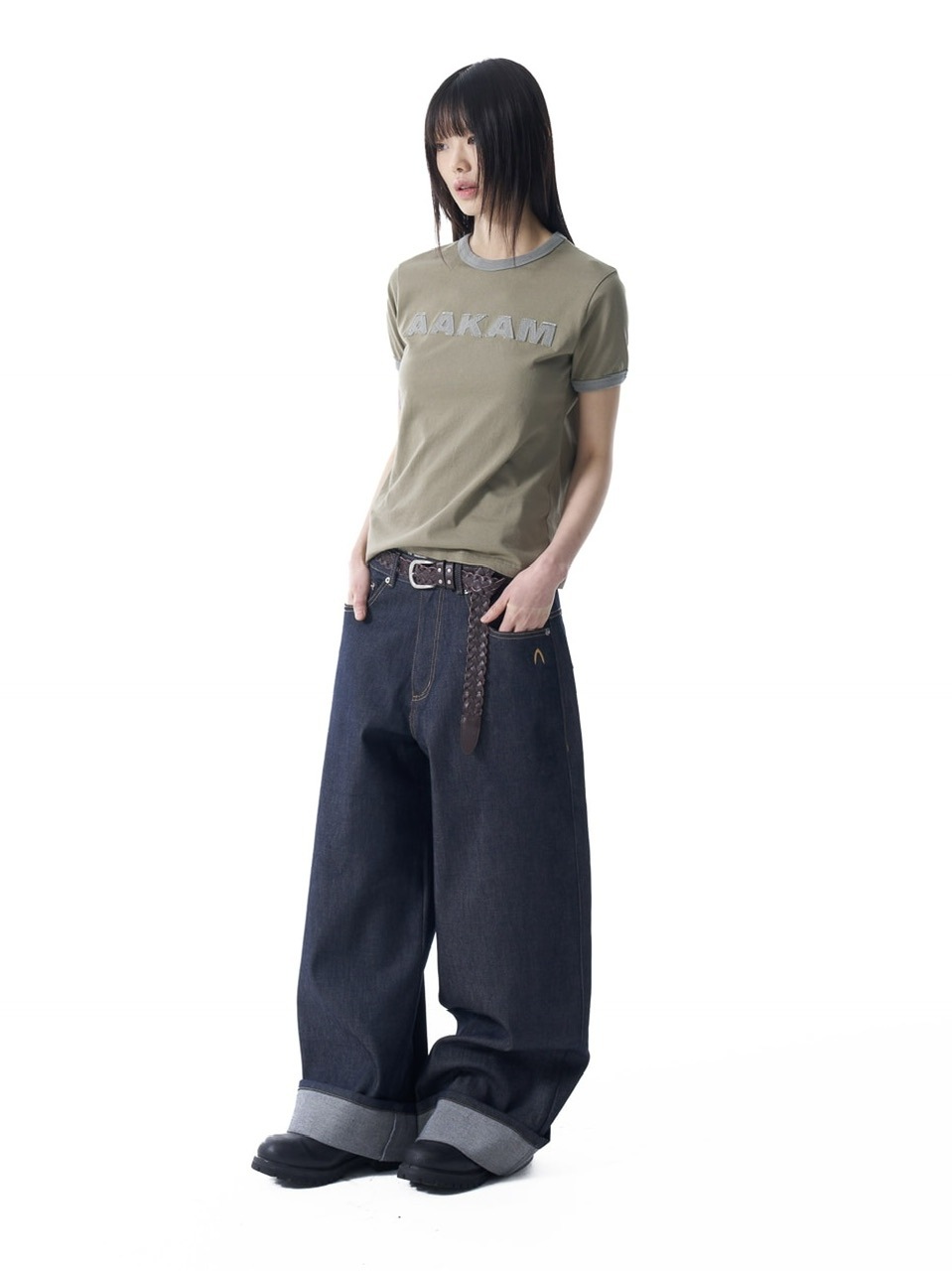 AAKAM】Cinch Back Denim Pants | OUR BRAND,AAKAM | PRESSING WEB SHOP