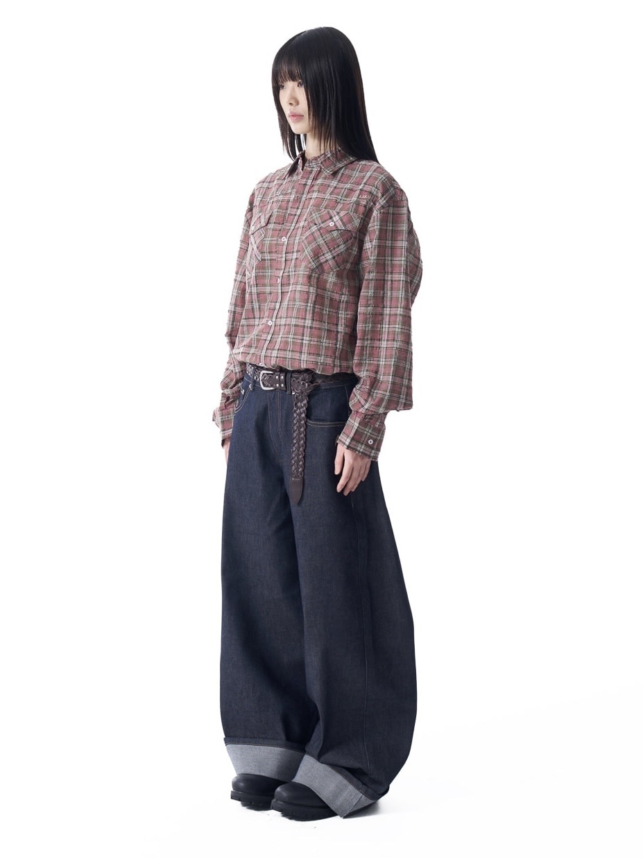 AAKAM Denim Pants (Black) 最終値下げ MUSINSA公式 | AAKAM Cinch Back Denim Pants (Black)