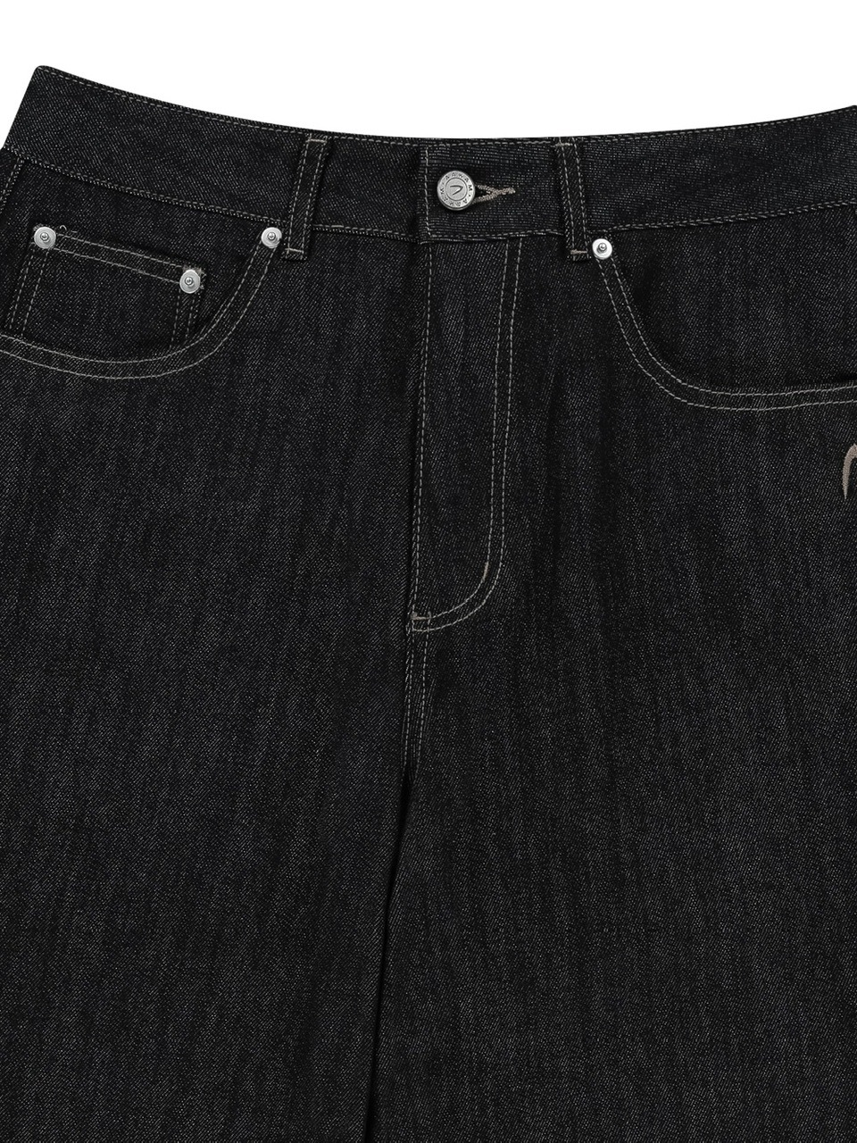 【AAKAM】Cinch Back Denim Pants